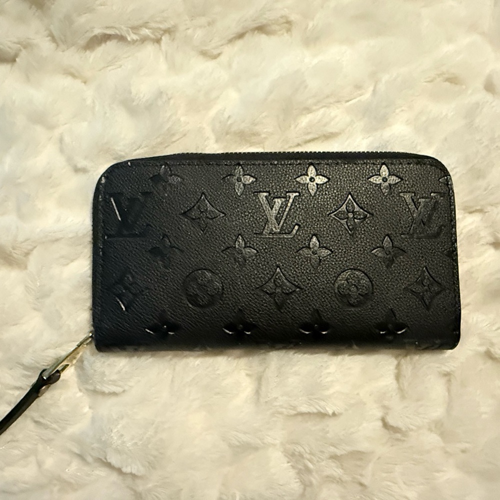 Louis Vuitton Black Embossed Wallet